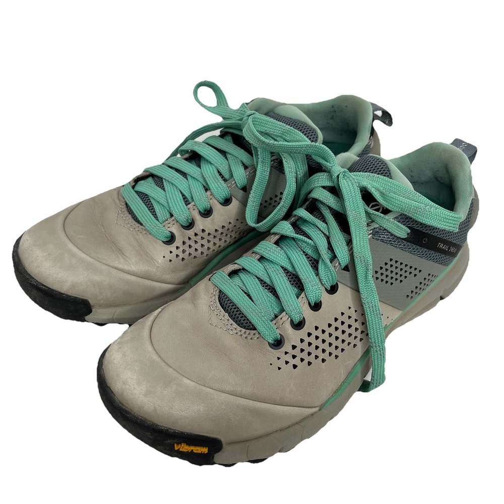 Womens DANNER Trail Running Shoes Grey Green Size 6.5 Hiking Outdoor Travel